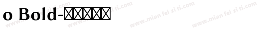 o Bold字体转换